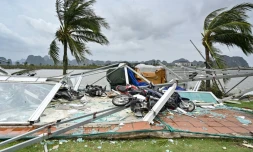 Des dégâts provoqués par le passage du typhon Yagi dans la baie d'Ha Long, le 8 septembre 2024 au Vietnam