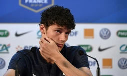 Le défenseur français Benjamin Pavard, le 18 juin 2018 à Istra