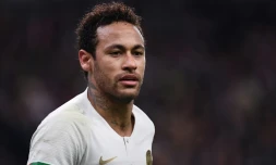 La star du PSG Neymar lors de la finale de la Coupe de France contre Rennes, le 27 avril 2019 au Stade de France