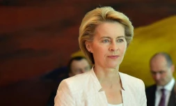 La ministre de la Défense allemande Ursula von der Leyen, nouvelle présidente désignée de la Commission européenne, à Berlin le 3 juillet 2019