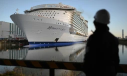 Le plus gros paquebot du monde, Harmony of the seas, à Saint-Nazaire le 18 février 2016