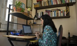 La journaliste cubaine Monica Baro à son domicile à La Havane, le 23 janvier 2020