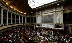 L'hémicycle de l'Assemblée nationale, le 29 mai 2018