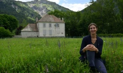 La maire de Chatel-en-Trieves, Fanny Lacroix, le 11 juin 2020, sur la commune
