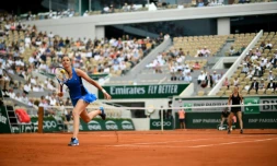 La Tchèque Karolina Pliskova face à la Croate Petra Martic au 3e tour de Roland-Garros, le 31 mai 2019