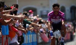 Le Colombien Fernando Gaviria (Quick-Step) lors de la 8e étape du Tour d'Italie, le 13 mai 2017 à Molfetta