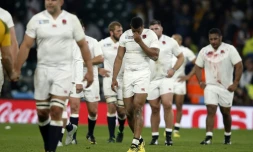 Le désarroi des Anglais après leur élimination du Mondial, le 3 octobre 2015 à Twickenham