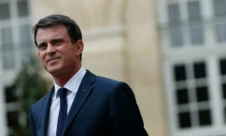 Manuel Valls à Matignon le 24 mars 2016