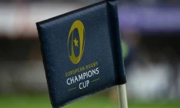 Logo de la Coupe d'Europe, lors d'un match de Montpellier face au Leinster, au stade Altrad de Montpellier, le 23 octobre 2016