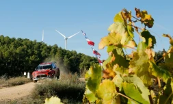 Le Français Sébastien Ogier au volant de sa Citroën lors du Rallye de Catalogne, le 25 octobre 2019 à Gandesa