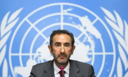 Le président de la Commission d'enquête de l'ONU sur le Burundi, Fatsah Ouguergouz, le 4 septembre 2017 à Genève