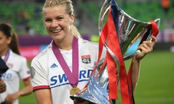 La Norvégienne Ada Hegerberg, à Lyon le 18 mai 2019