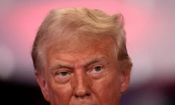 L'ancien président américain et candidat républicain Donald Trump, lors d'un meeting de campagne dans le Michigan, le 20 août 2024