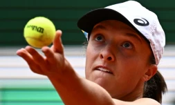 Iga Swiatek lors de sa victoire à Roland-Garros, le 4 juin 2022 