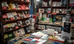 La librairie des Abbesses Ă Paris le 2 novembre 2020