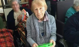 Maria Babes, une femme de 101 ans séquestrée dans une maison, photographiée dans une maison de retraite à Cadix, sur une photo diffusée le 7 mars 2019 par la garde civile espagnole