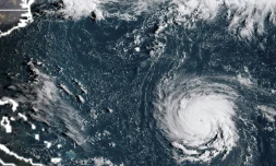 Photo satellite de l'ouragan Florence, à 12H15 GMT le 10 septembre 2018 