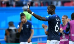 Le milieu de terrain, Paul Pogba, à l'issue du premier match de la France, face à l'Australie, dans le groupe C du Mondial à Kazan en Russie, le 16 juin 2018