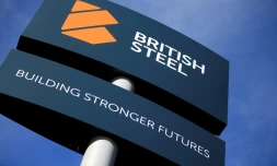 Une enseigne British Steel Grande-Bretagne le 29 septembre 2016