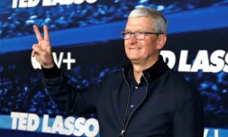 Tim Cook, le patron d'Apple, le 7 mars 2023 à Los Angeles, en Californie