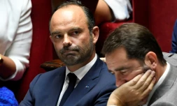 Le Premier ministre Edouard Philippe lors d'une session de questions au gouvernement à l'Assemblée, le 2 juillet 2018 à Paris 