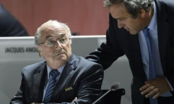 Joseph Blatter et Michel Platini le 25 mai 2015 à Zurich