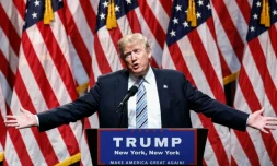 Le candidat républicain à la Maison Blanche, Donald Trump, le 16 juillet 2016 à New York, aux Etats-Unis