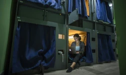 La "capsule" occupée par Kay Wilson est située dans une chambre qui en compte six au total