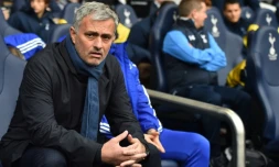 L'entraßneur de Chelsea José Mourinho lors d'un match face à Tottenham, le 29 novembre 2015 à White Hart Lane