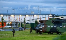 Devant la prison de Condé-sur-Sarthe le 11 juin 2019