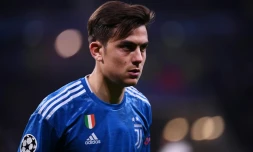 L'attaquant argentin de la Juventus Paulo Dybala face à l'OL, le 26 février 2020 à Lyon