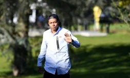 Le jeune attaquant des Bleus Kylian Mbappé arrive à Clairefontaine pour le regroupement de l'équipe de France, le 6 novembre 2017