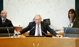 Le président du parlement de Wallonie, André Antoine à Namur, le 14 octobre 2016
