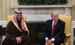Donald Trump et Mohammed ben Salmane dans le Bureau ovale à Washington le 14 mars 2017