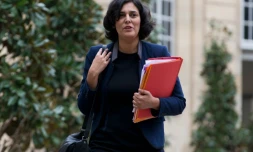 La ministre du Travail, Myriam El Khomri, le 18 février 2016 à Matignon