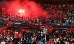 Les supporters de la Turquie lors du match face à la France, le 14 octobre 2019 au Stade de France