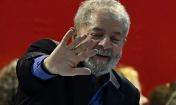 L'ancien président brésilien Luiz Inacio Lula, à Sao Paulo le 5 mai 2017