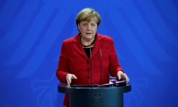 La chancelière allemande Angela Merkel à Berlin, le 9 novembre 2016