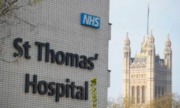 L'hôpital St Thomas de Londres, le 11 avril 2020 où est hospitalisé le Premier ministre britannique Boris Johnson
