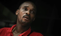 Rodrigue Petitot, chef du Rassemblement pour la protection des peuples et des ressources afro-caribéens (RPPRAC) à Fort-de-France le 16 octobre 2024