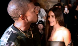 Kanye West et Kim Kardashian le 29 septembre 2016 à Paris 