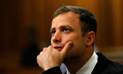 Oscar Pistorius le 16 octobre 2014 au tribunal à Pretoria