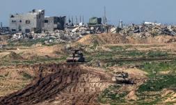 Des chars israéliens dans la bande de Gaza, le 7 février 2024