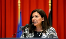 La maire de Paris Anne Hidalgo à Bruxelles, le 30 mai 2017