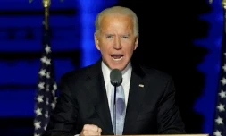 Joe Biden fait un discours à Wilmington, Delaware, le 7 novembre 2020 après la proclamation de son élection