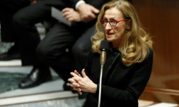 La ministre de la Justice Nicole Belloubet répond à une question au gouvernement à l'Assemblée, le 19 décembre 2017