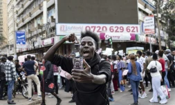 Manifestation contre les projets fiscaux du gouvernement, le 23 juin 2024 à Nairobi