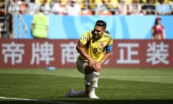 L'attaquant colombien Radamel Falcao lors du match contre le Japon, le 19 juin 2018 à Saransk