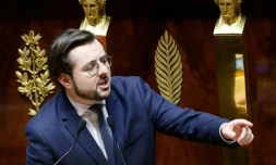 Le député socialiste Philippe Brun à Paris le 21 octobre 2024