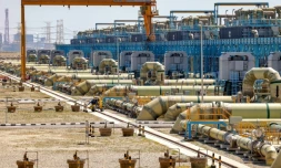 Une usine de dessalement d'eau Ă Ras al-Khair, le 30 mars 2023 dans l'est de l'Arabie saoudite